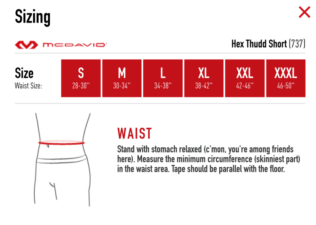 MCDAVID HEXPAD THUDD 5 PAD SHORT - limited stock