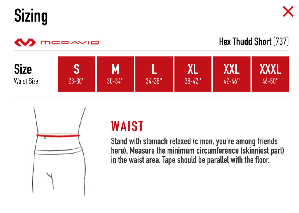 MCDAVID HEXPAD THUDD 5 PAD SHORT